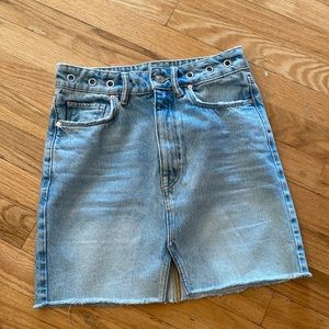Allsaints denim skirt size 0